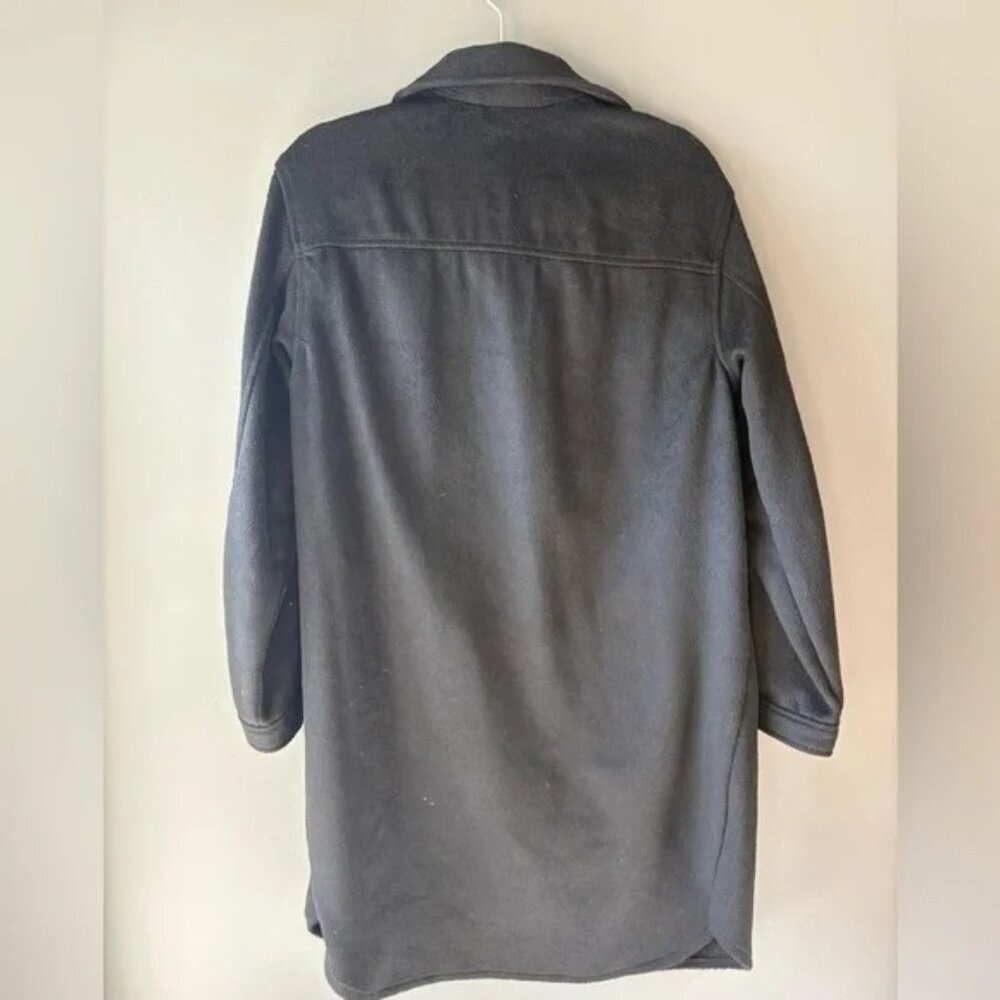 NWT H&M size small Women's Black Longline Shirt/Jacket, button up - Picture 4 of 8